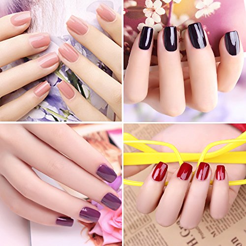 Perfect Summer Shellac GelNagellack UV/ LED 10ml Farben Nagellack Franzoesisch Manikuere Kunst traenken weg #021 - 6