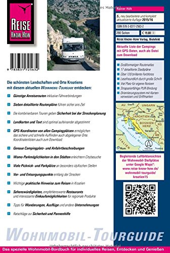Reise Know-How Wohnmobil-Tourguide Kroatien - Küste und Inseln: Die schönsten Routen