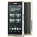 Produktbild Saxonia Aluminium Bumper Sony Xperia Z5 Compact Ultra Slim Alu Case Schutz Hülle Rahmen (Klinken-Verschluss) Gold
