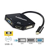 Keep this CableDeconn's USB-C adapter with your laptop while you're traveling to connect to virtually any monitor TV or projector