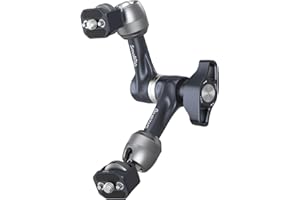 SMALLRIG 7" Rosette Magic Arm, Gelenkarm mit 1/4"-20 Schrauben und Verdrehsicherungsstiften, maximale Tragfähigkeit 3,5 kg Friktionsarm, für Kameras, Monitore, LED-Leuchten und Telefone – 4194