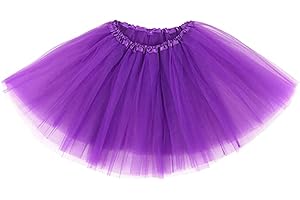 Zookey Mujeres Falda Tutú de 4 Capas de Tul Tutu Adulto clásico Capas Tutu Danza de Ballet Disfraces Tutú para Mujeres y Niñas