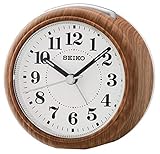 Seiko Wecker, Kunststoff, braun, 8 x 8.3 x 4.7