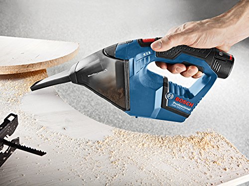 Bosch GAS 10,8 V-LI Professional 0.601.9E3.000 Akku-Staubsauger (Solo Version, 10.8 Volt, 0,35 l) Blau - 2