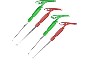 SagaSave Kit di attrezzi multiuso da pesca, 4 pezzi in acciaio inox, per rimuovere ami e disaccoppiare rapidamente i nodi, per legare rapidamente i nodi