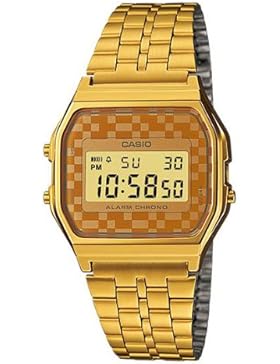 CASIO Herren-Armbanduhr Digital Quarz Edelstahl A159WG-9