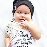 RayMoon Pack of 4 Baby Stoffdruck Baumwolle Dreieckstücher Lätzchen Spucktuch Halstücher - 3