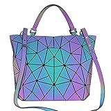【Design des geometrischen Schneidgitters】 Design des geometrischen Schneidgitters, bei dem die Handtasche keine Falten aufweist und die Form verändert werden kann und leicht zu tragen ist