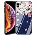 Produktbild LT-CASE Glänzendes niedliches Muster Design 9H Behandeltes Glas-Rückseiten-Abdeckungs-Fall mit Diffuser TPU-Silikon-Gel-Fall-Abdeckung für Apple iPhone X 5.8 Zoll (Marmor), AYD-Fall für iPhone X