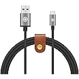 GEEKRIA Micro-USB Speakers Charger Cable Compatible with Jabra FREEWAY, JBL Charge, Clip, Flip Charger, USB-A to Micro-USB Replacement Power Charging Cord (4ft / 120cm)