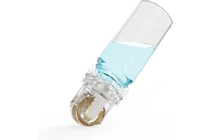 LAZZYBEAUTY Hydra Needle 64 Derma Roller Microneedling - Longueur d'Aiguille 0,25 mm, Applicateur de Sérum Réutilisable pour les Soins Anti-Âge, Stimulation de la Croissance des Cheveux et de la Barbe