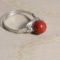 Korallen-Ring Silber - Design und Handarbeit von Silber&Stein