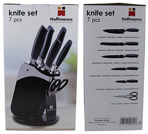 7-teiliges Messer-Set / Hoffmanns Messerblock Set mit 6 Messern und Schere - 3