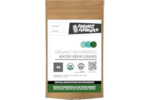 Freshly Fermented - 5g Organic Dehydrated Water Kefir Grains (Rehydrates to 30g)