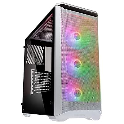 PHANTEKS Eclipse P400A midi-Tower, Tempered Glass, Drgb - Blanc