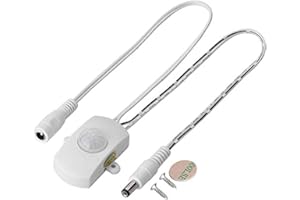 SXHLSELLER for Led for Led Strip Sensor Power 5A DC 6-24V Mini PIR Infrared Motion Sensor Detector LED Strip Automatic (white)