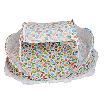 MagiDeal Tente Eté Pliable Moustiques Maison Voyage Berceau Lit pour Bébé Enfant - Coloré