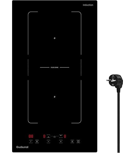 GRACEALL Plaque à Induction Encastrable 2 Foyers 3500W, Plaque De Cuisson Électrique Avec Commande Tactile, Double Zone Avec Minuteur Et Sécurité Enfant, 230V Pour Cuisine Ou Plan De Travail