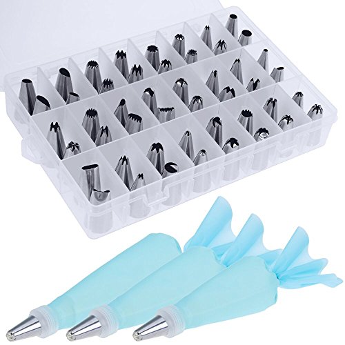 Zacro 54 Traje de Consejos de Pastelería Aacero Inoxidable & Crema de la Torta de Cumpleaños de la Hornada Herramientas de Bricolaje