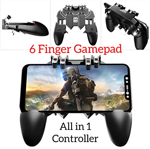 YouFirst Pubg Mobile Controller [ 6 Finger Gamepad/Upgrade Version] COD Mobile Controller | Pubg Controller | Mobile Trigger | Handy Game Controller |