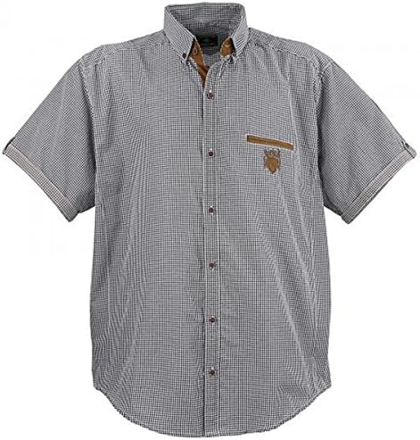 Men's Shirt Black and White Plaid