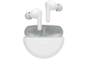 Belkin SoundForm Nano 2 Bluetooth Earbuds for Kids with Built-in Microphone, 28H Battery Life, Safe 85dB Volume, IPX5 Water Resistance - Kids Bluetooth Earbuds for iPhone,iPad,Galaxy,& More -White