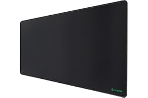 Black Shark Tapis de Souris Gaming XL, 900x400 mm, Surface imperméable, Base en caoutchouc anti-dérapante et bords cousus, PC Gamer Mouse Pad, Noir, Manta P3