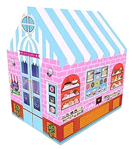 REAVIAN Baby Candy Shop Tent House for 10 Year Old Kids Girls Boys for Indoor Outdoor Waterproof and Light Weight Ice Cream Kitchen Trolley Play Cart Kitchen Set Toy with Lights and Music Great Gift