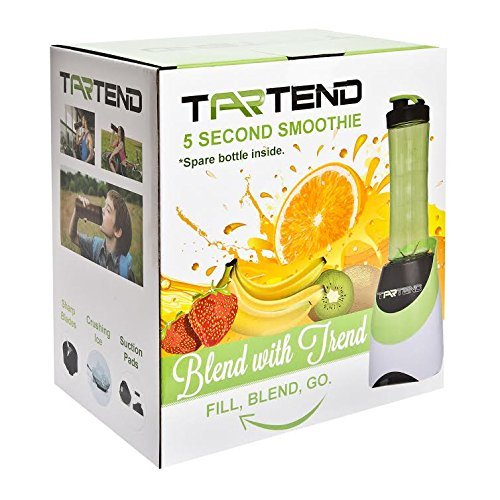 TARTEND Smoothie Mixer mit Trinkbecher Standmixer Smoothieaufsatz Saftmixer elektrisch Mixer für Shakes 300 Watt 2 Smoothie Flaschen Mini Mixer mit Trinkflaschen Smoothie Set - 5