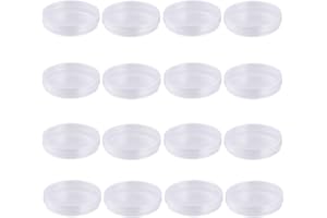 UKCOCO 20 STÜCKE 60mm Kunststoff Petrischalen Steril Bakterienkultur Gerichte mit Deckel