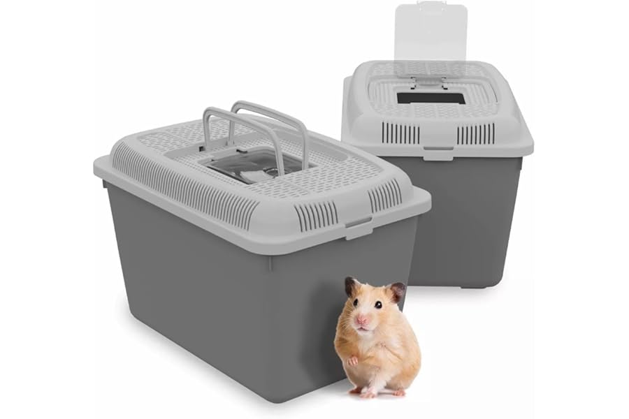 Pet Carrier for Small Pets, Outing Cage, Travel Home for Guinea Pig, Hamster, Rabbit, Kitten, Rodent