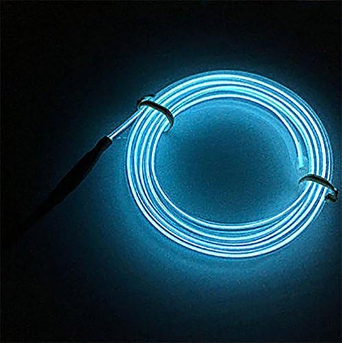 QIEI Interior Car Lights,9.8ft Panel Gap Neon Lamp Strip Cold Interior Light Trim Atmosphere Underdash LED Lighting Kit