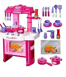 B.N. ENTERPRISE Kids Plastic Kitchen Toy Set for Girls (40 Pc)