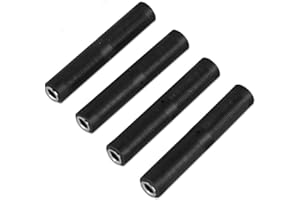 HSP-HSWITI 6.35mm Female to Female Audio Connector, 1/4 Inch TRS/TS Coupler Jack Stereo Adapter Joiner for Audio Device - 4 Pack