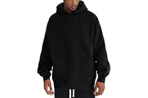 GENERIC 2025- Felpa Con Cappuccio Uomo Oversize- Felpa Manica Lunga Tinta unita Casual Ample Classiche Chic Pullover Di Tutti I Giorni Confortevole Temperamento Passamontagna Streetwear Hoodie