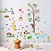 Produktbild Dtcrzjxh 3D Wald Zoo Tiere Eule Affe Hund Baum Wandaufkleber Aufkleber Schlafzimmer Dekorative Kinder Baby Kinderzimmer Home Decor Wandbild Poster 29X41In