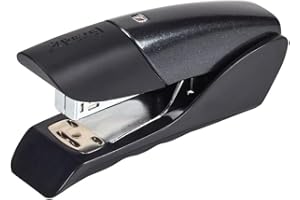 Rexel Gazelle Half Strip Stapler, 25 Sheet Capacity, Stand Up Design, Uses 24/6/ and 26/6 Staples, Metal Body, Black, 2100010