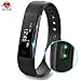 Produktbild tincint Smart Fitness Handgelenk Band mit Schritt Tracker Kalorienzähler Sleep Activity Tracker Pedometer Touchscreen Smart Armband für iPhone Android Smartphone - Herren Damen Jungen Mädchen Damen Man, Smart Bracelet with Heart Rate Monitors