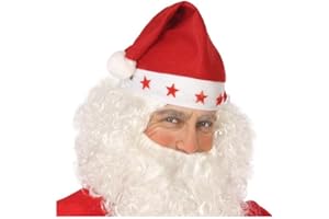 Atosa Bonnet de Père Noël étoiles lumineuses