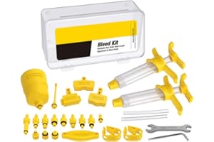 BEKASA Kit Purge Frein de vélo, Kit Purge d'huile minérale de Frein à Disque hydraulique de vélo Kit de Purge d'outils Ensemble d'outils de réparation de vélo Montagne pour EZ Shimano Tektro Magura