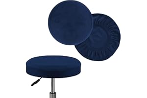 UYEOCO 2 Pezzi Copri Sgabello Rotondo/Rettangolare Copri Pouf da Bar Copriseduta Sedie Alta Elasticità Fodera per Sedia Lavabile Cuscino Copridivano Coprisgabello da Bar ( Color : 9@ , Size : 30-35cm/12-14in