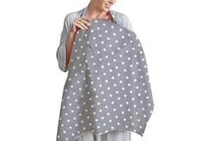 TANOFAR Adjustable Baby Breastfeeding Cover Up,Privac Nursing Cover Apron for Newborn Boy Girl,Breathable, Lightweight,Outside Mothercare 66cm x 90cm