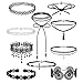 Produktbild Mypace Anhänger Gold Silber 925 Für Damen 10es Choker Halskette Set Stretch Velvet Classic Gothic Tattoo Lace Choker