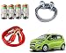 Auto Pearl Premium Quality Car Accessories Combo of Car Tyre Air Alert Valve Cap Set of 4 Pcs. & Car Heavy Duty Jumper Booster Cables Anti Tangle Copper. & Full Steel Towing Tow Cable 2000kgs 6mm Heavy Duty 4Mtr. For Chevrolet Beat Type-2 RS.1347.00