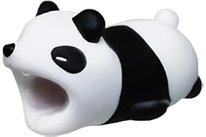 Suneast 2 Pcs Cute câble Animal Bite câble USB Cord Saver Protector Empêche la Rupture Support pour iPhone iPad téléphone Portable Accessoire de Protège - Panda