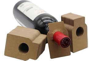 LATRAT 100 stycken kraftpapper, vinflaska, etiketter, flaskhängare, papper, hängande för flaska, flaskhals, vinställ, champag
