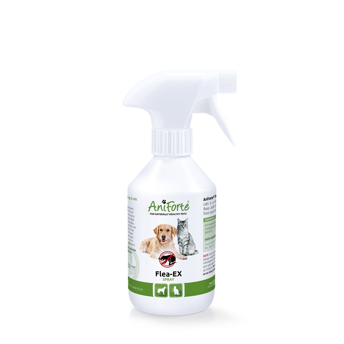 AniForte Flea EX Spray 250ml - Flea Treatment for Dogs & Cats that Rapidly Deters & Removes Parasites From Pets…
