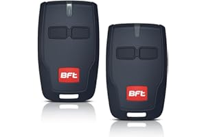 WVOILLTY 2PCS Garage Remote for BFT MITTO B2, 433.92MHZ Electric Gate Fob, 2 Channels Garage Door Remote Fit for Rolling Mitto 2, Kleio, Ghibli, TRC 2, Kleio, Ghibli,TR BFT Fob