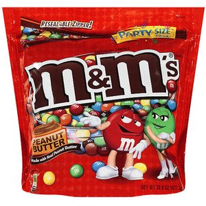 M & M Peanut Butter 38oz Bag (1 Kilo)