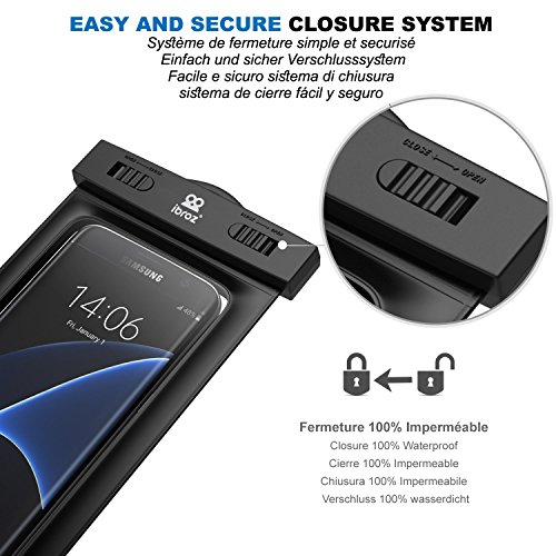 IBROZ Funda estanca sumergible hasta 30 metros mosquet n para submarinismo nataci n navegaci n para iPhone 6 6Plus 7 7Plus Samsung Galaxy S6 S7 Note y otros m viles de hasta 5 7 - Nero reviews IBROZ Funda estanca sumergible hasta 30 metros mosquet n para submarinismo nataci n navegaci n para iPhone 6 6Plus 7 7Plus Samsung Galaxy S6 S7 Note y otros m viles de hasta 5 7 - Nero